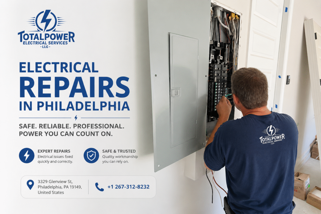 Electrical Repairs in Philadelphia Expert Electricians by Total Power Electrical Services LLC