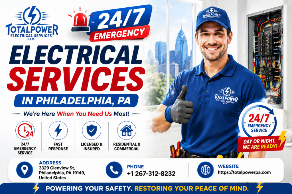 247 Emergency Electrical Services in Philadelphia, PA TotalPower Electrical Services LLC
