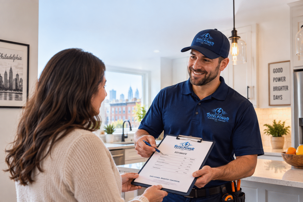 Philadelphia Electrician Providing Residential Electrical Estimate
